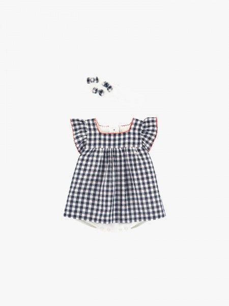 Conjunto de vestido e babygrow