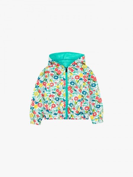 Parka revers�vel com capuz