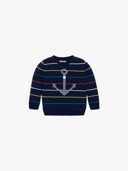 Camisola de malha �s riscas