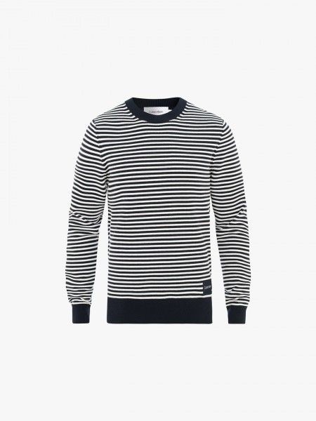 Camisola de malha �s riscas