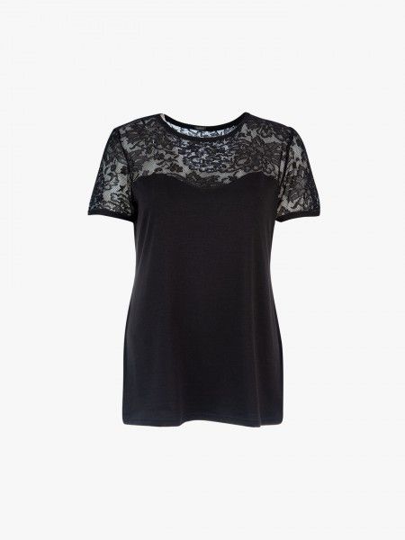 Camisola interior com renda