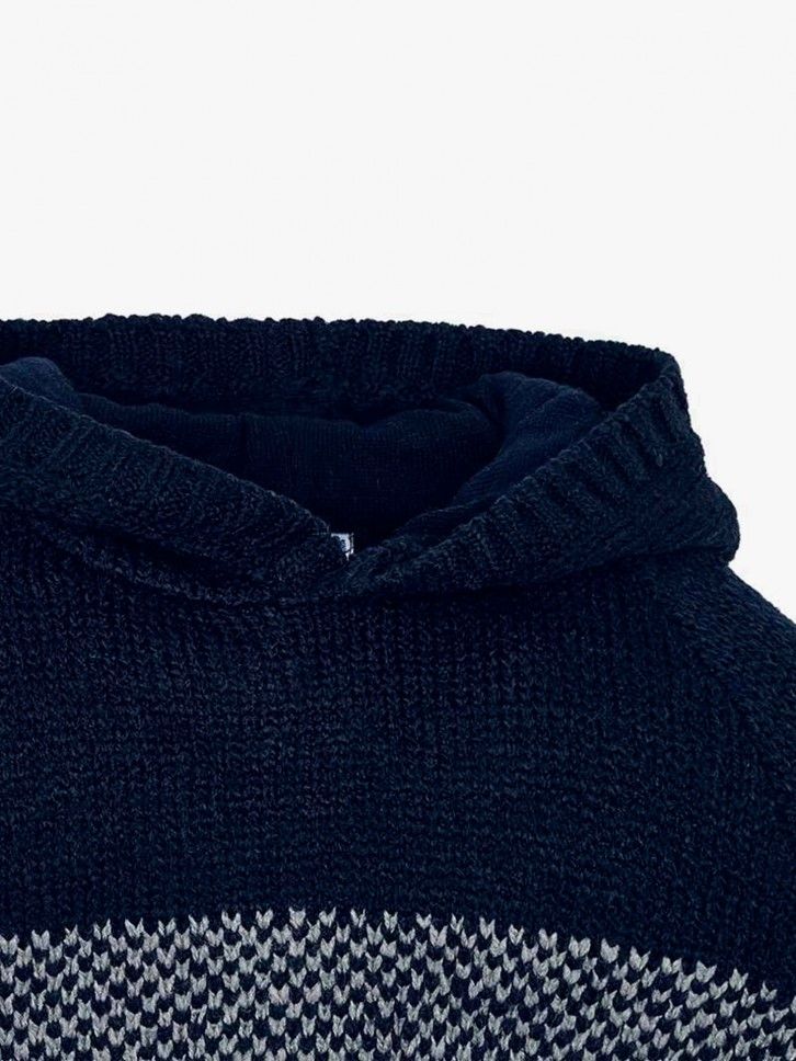Camisola de malha com capuz