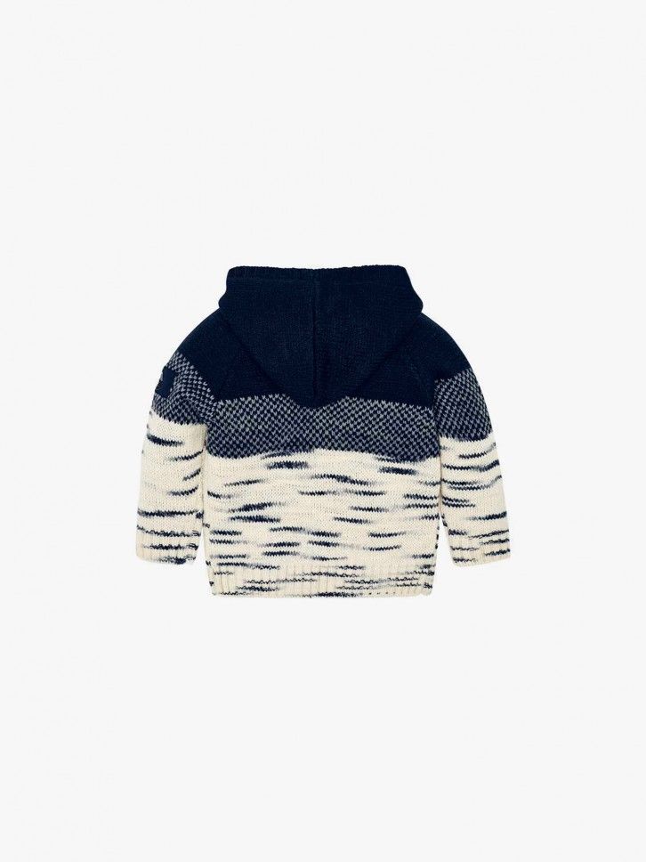 Camisola de malha com capuz