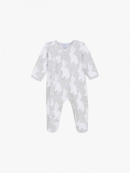Babygrow em veludo com motivos