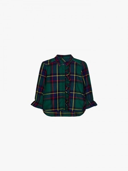 Blusa com folhos Blusa com folhos