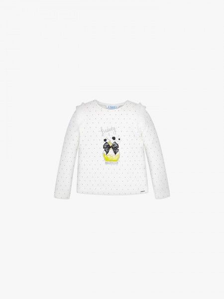 Camisola com folhos Camisola com folhos