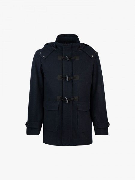 Doufle coat com capuz