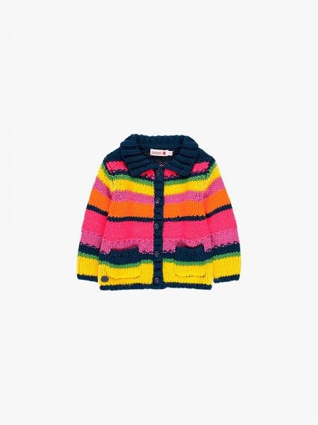 Casaco tric� multicolor