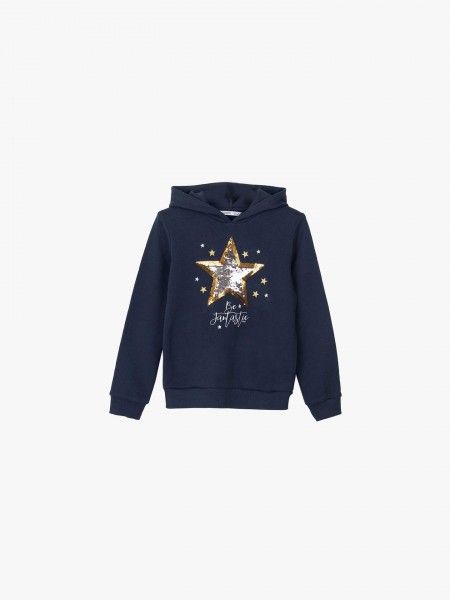 Sweatshirt com lantejoulas