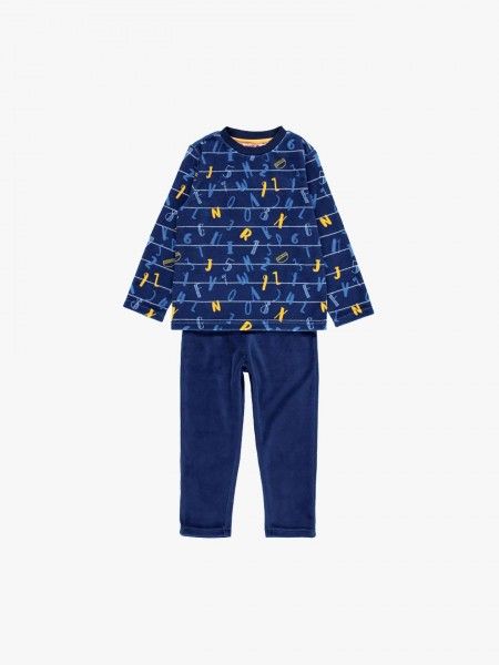 Pijama com camisola estampada