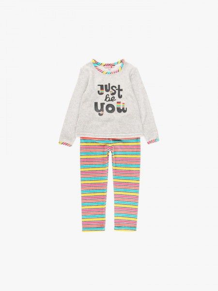 Pijama de calças às riscas Pijama de calças às riscas