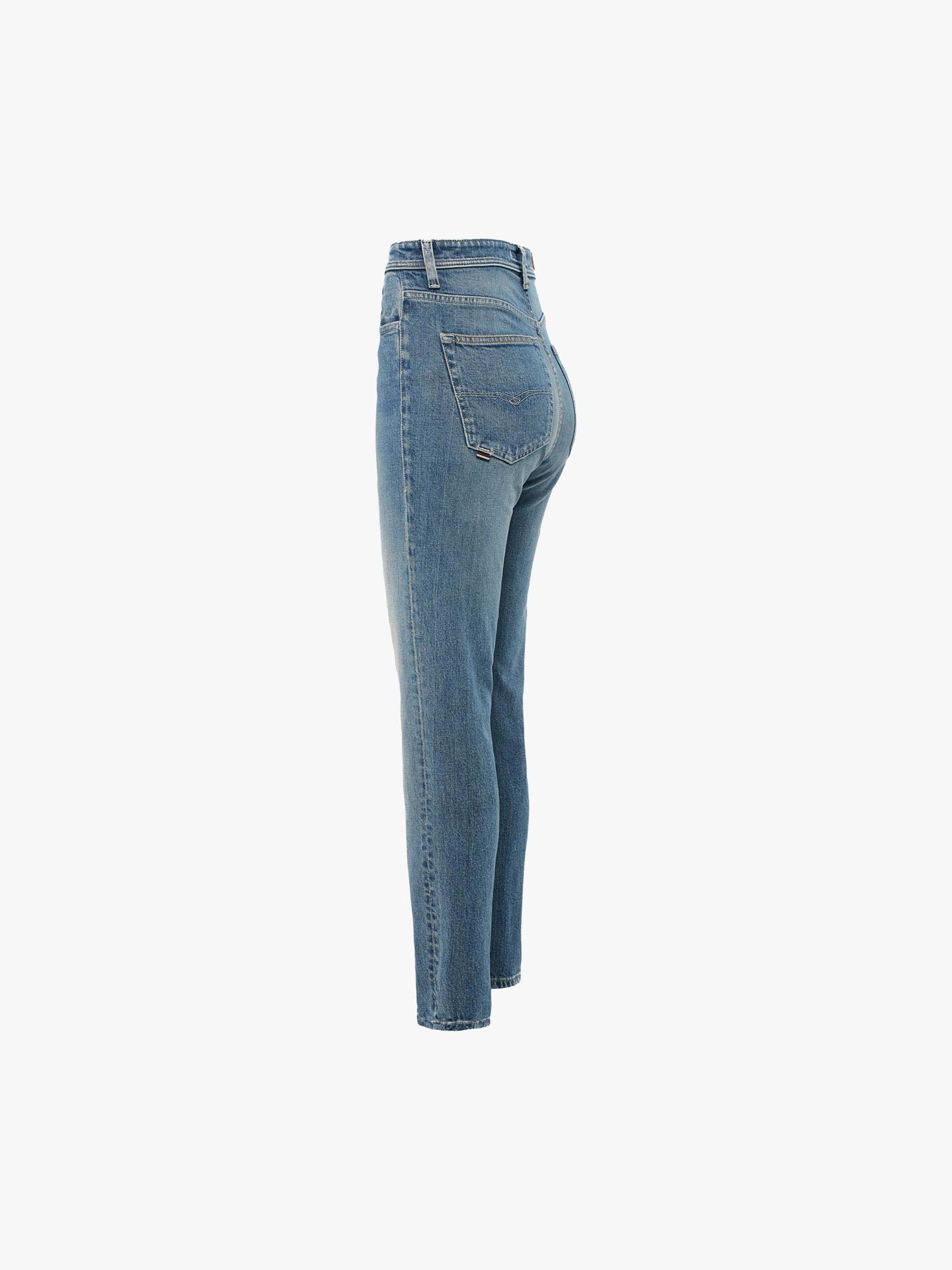 Calças de Ganga Skinny Fit Cropped