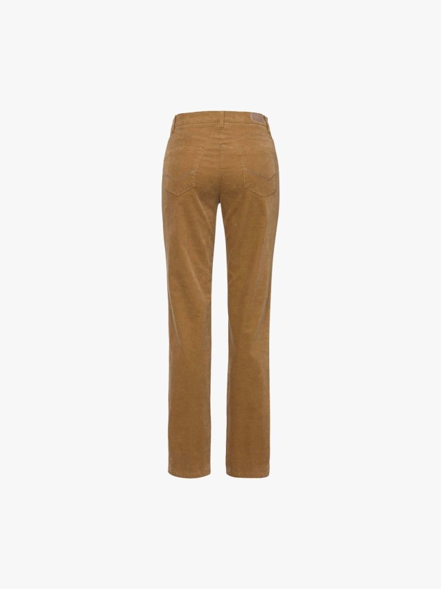 Calças de Bombazine Cintura Alta