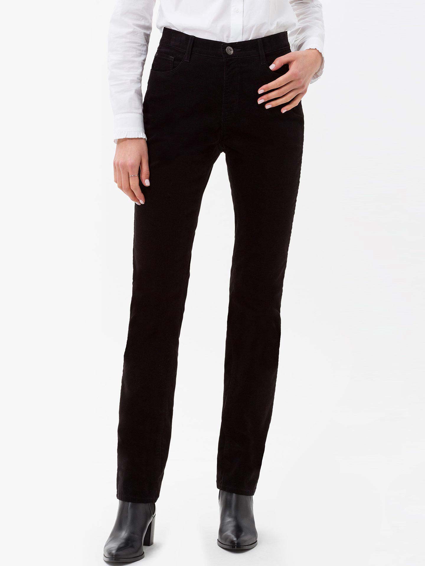 Calças de Bombazine Cintura Alta