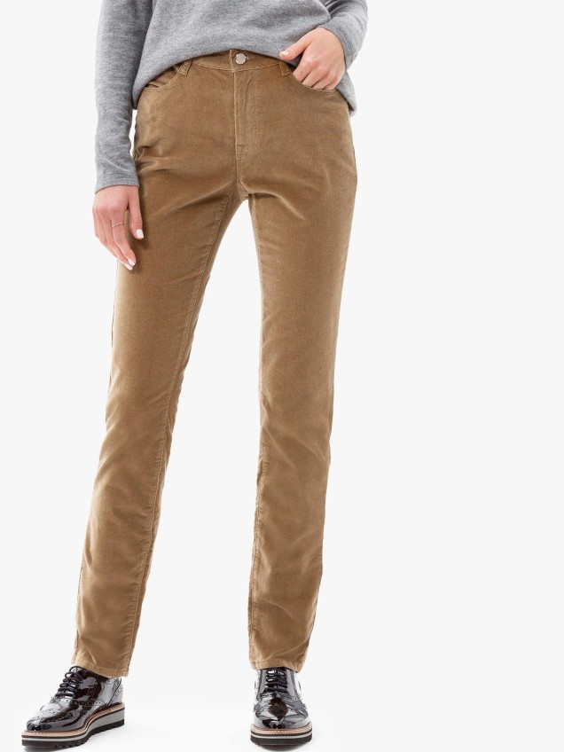 Calas de Veludo Slim Fit