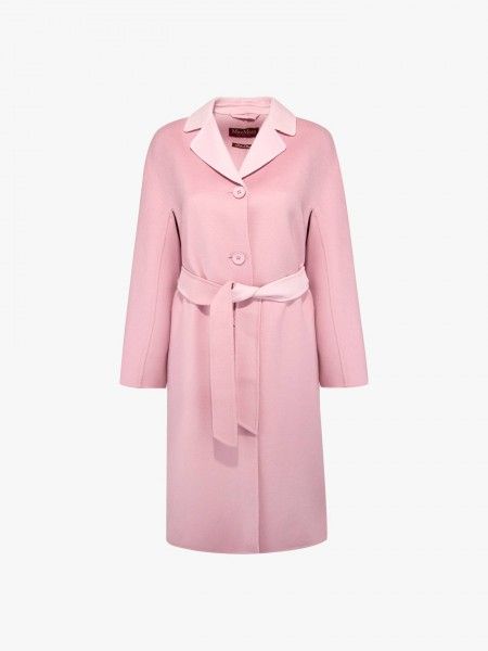 Sobretudo liso com cinto