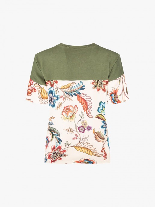 T-shirt estampado floral