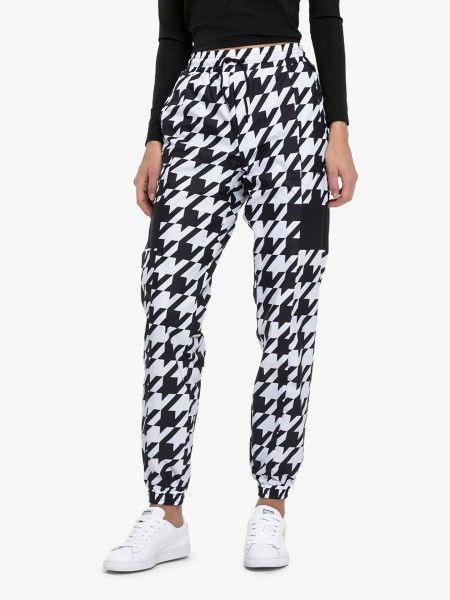 Cal�as de fato de treino com padr�o pata de galo