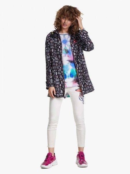 Parka com padrão Parka com padrão