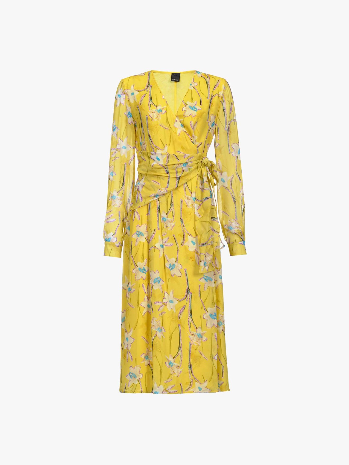 Vestido midi padro floral