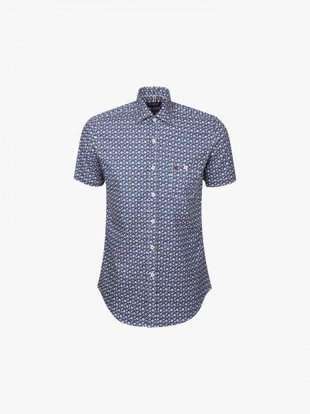 Camisa de manga curta estampada