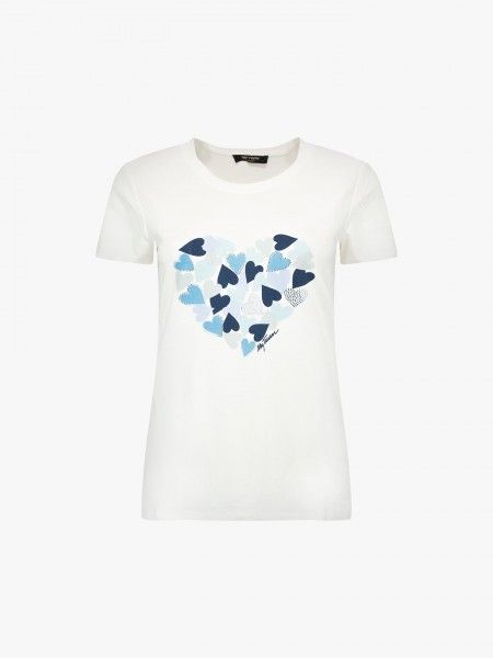 T-shirt com aplica��es