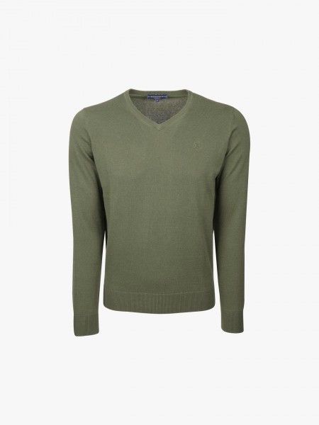 Pullover decote em V