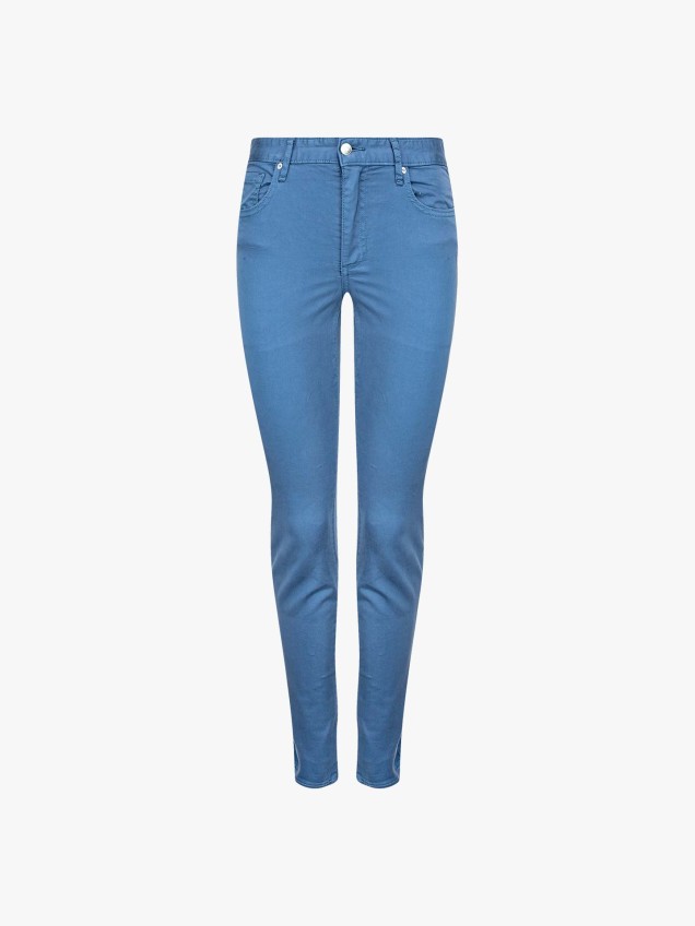 Calça de ganga skinny fit cropped