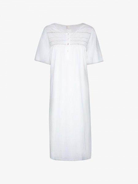 Camisa de noite abotoada