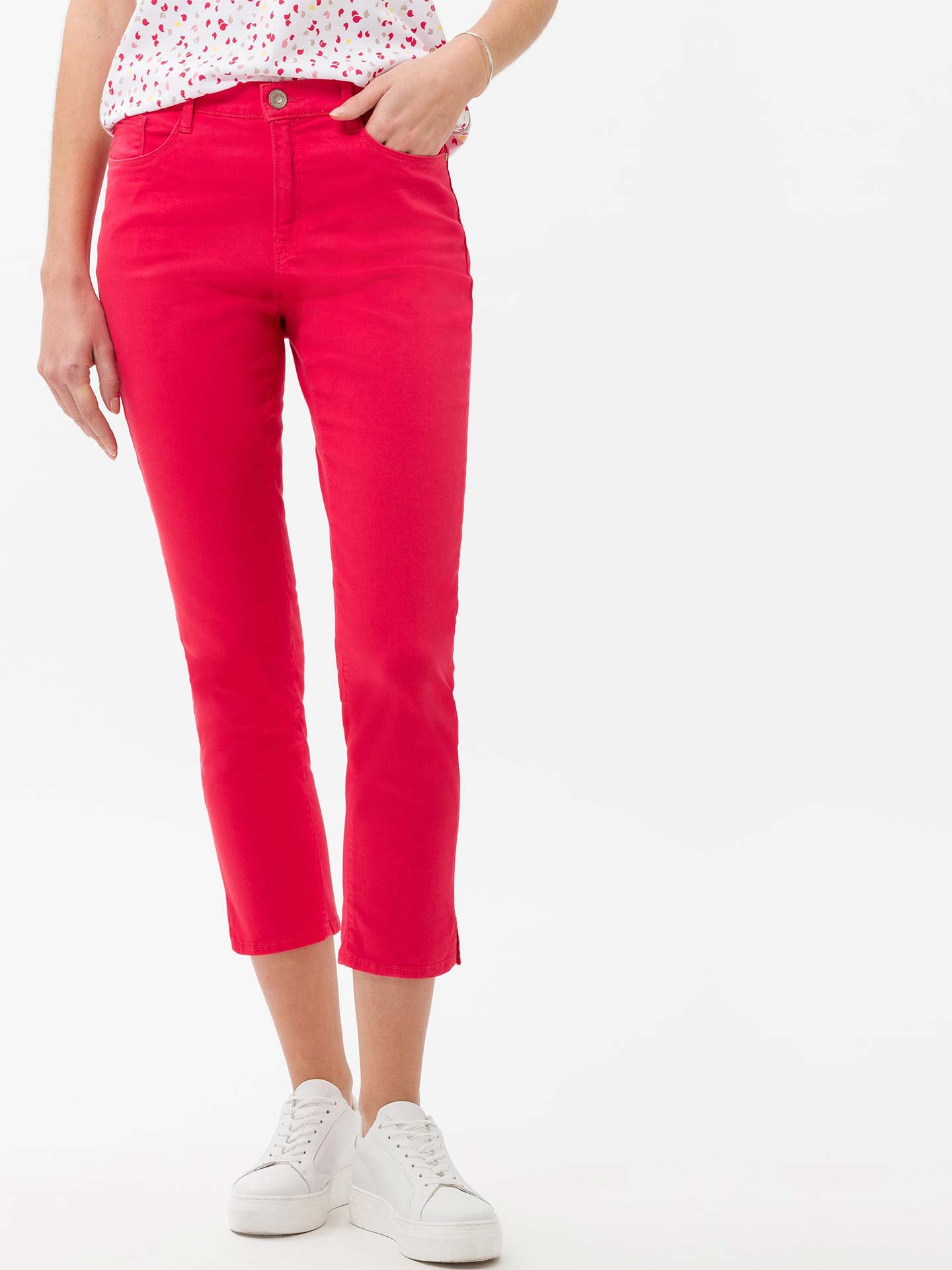 Calças de Ganga Mary Skinny Fit Capri