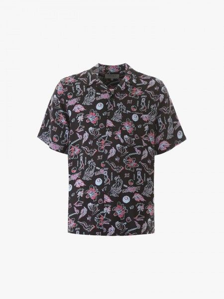 Camisa de manga curta estampada