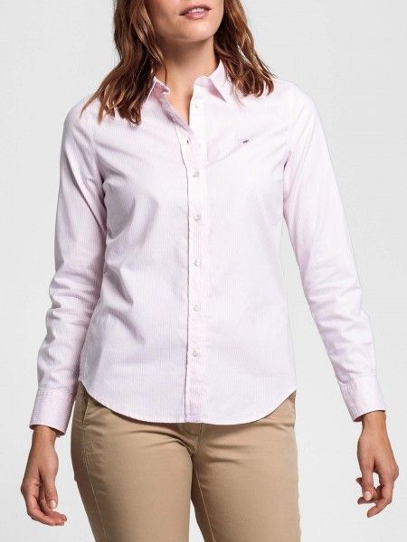 Camisa oxfrod �s riscas