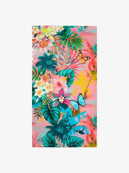 Toalha de praia com padr�o floral