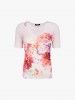 T-shirt semi transparente floral
