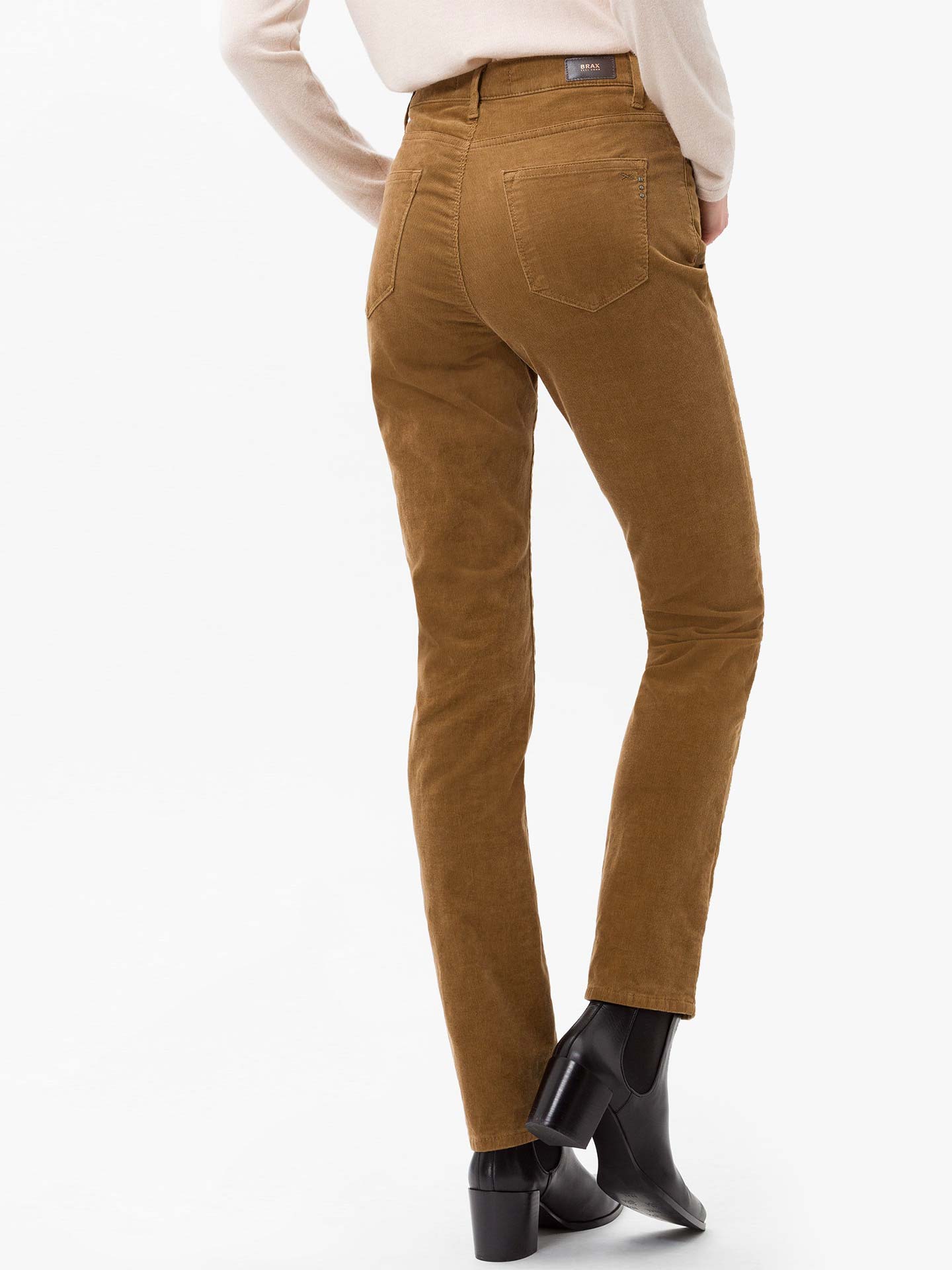 Calças de Bombazine Cintura Alta