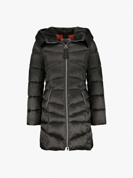 Parka Impermevel Acolchoada com Capuz