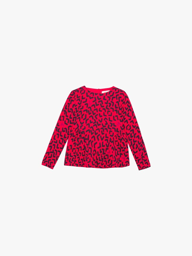 Blusa padro geomtrico