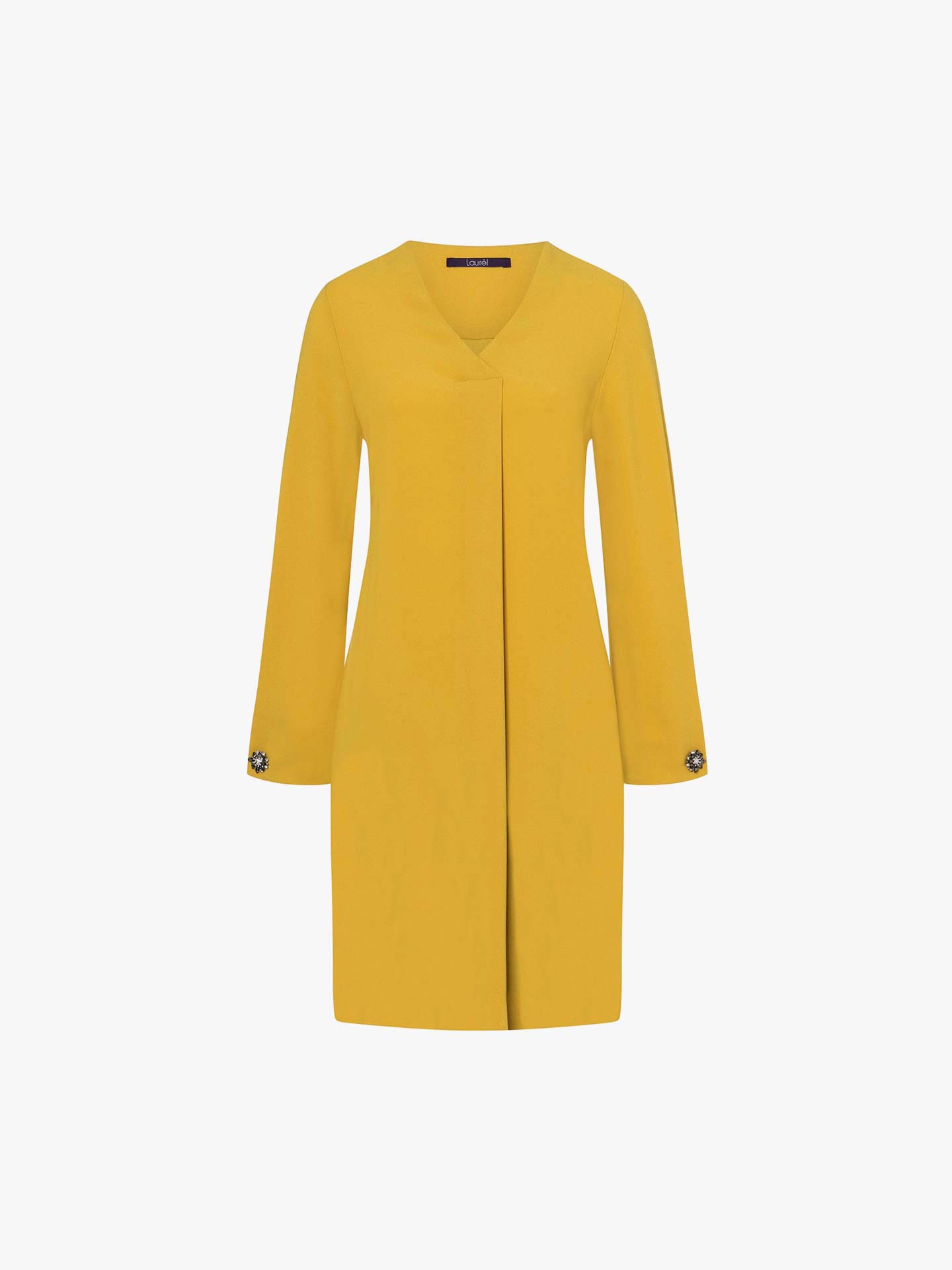 Vestido mangas evasê