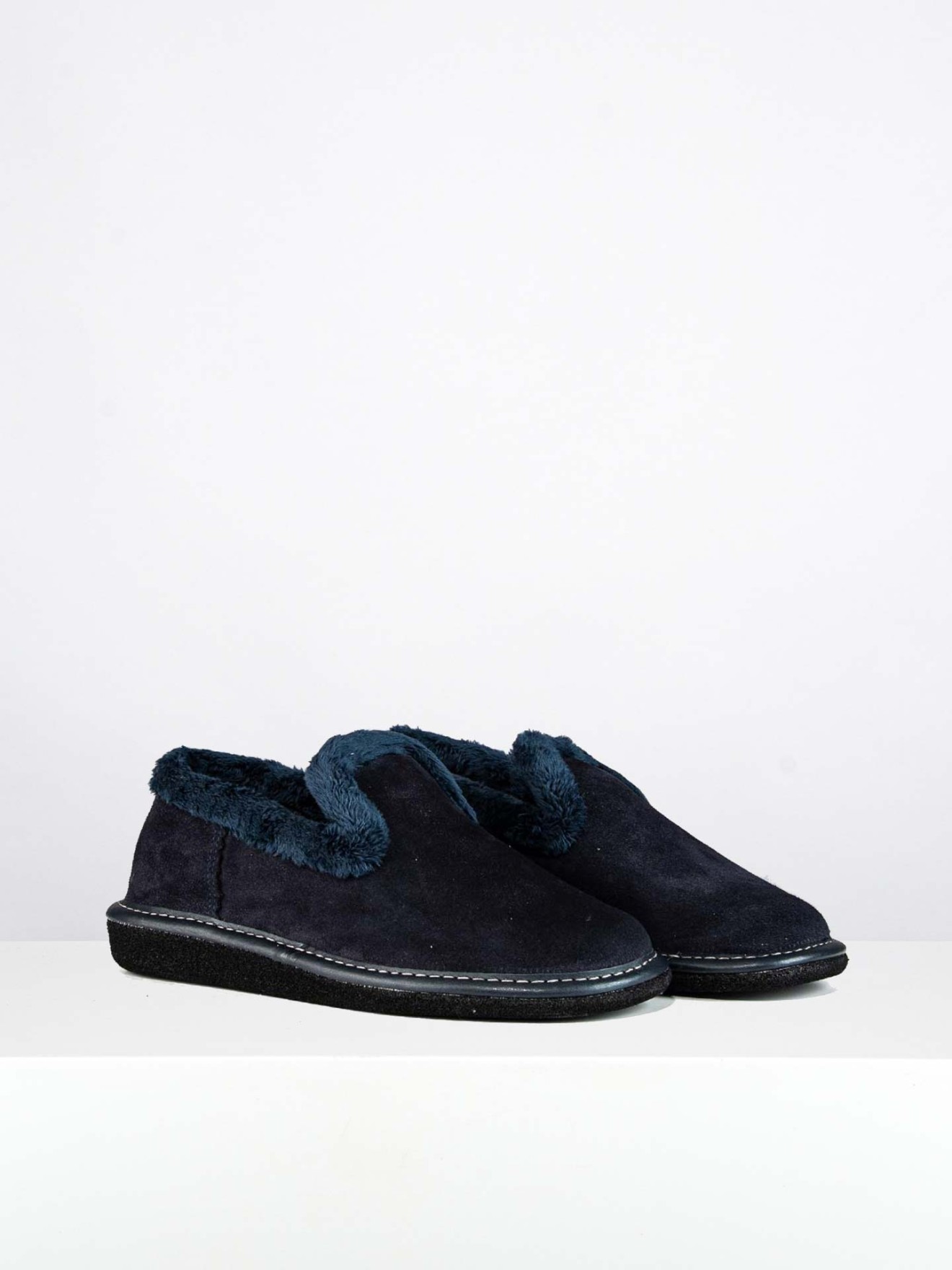 Pantufas com efeito de pelo