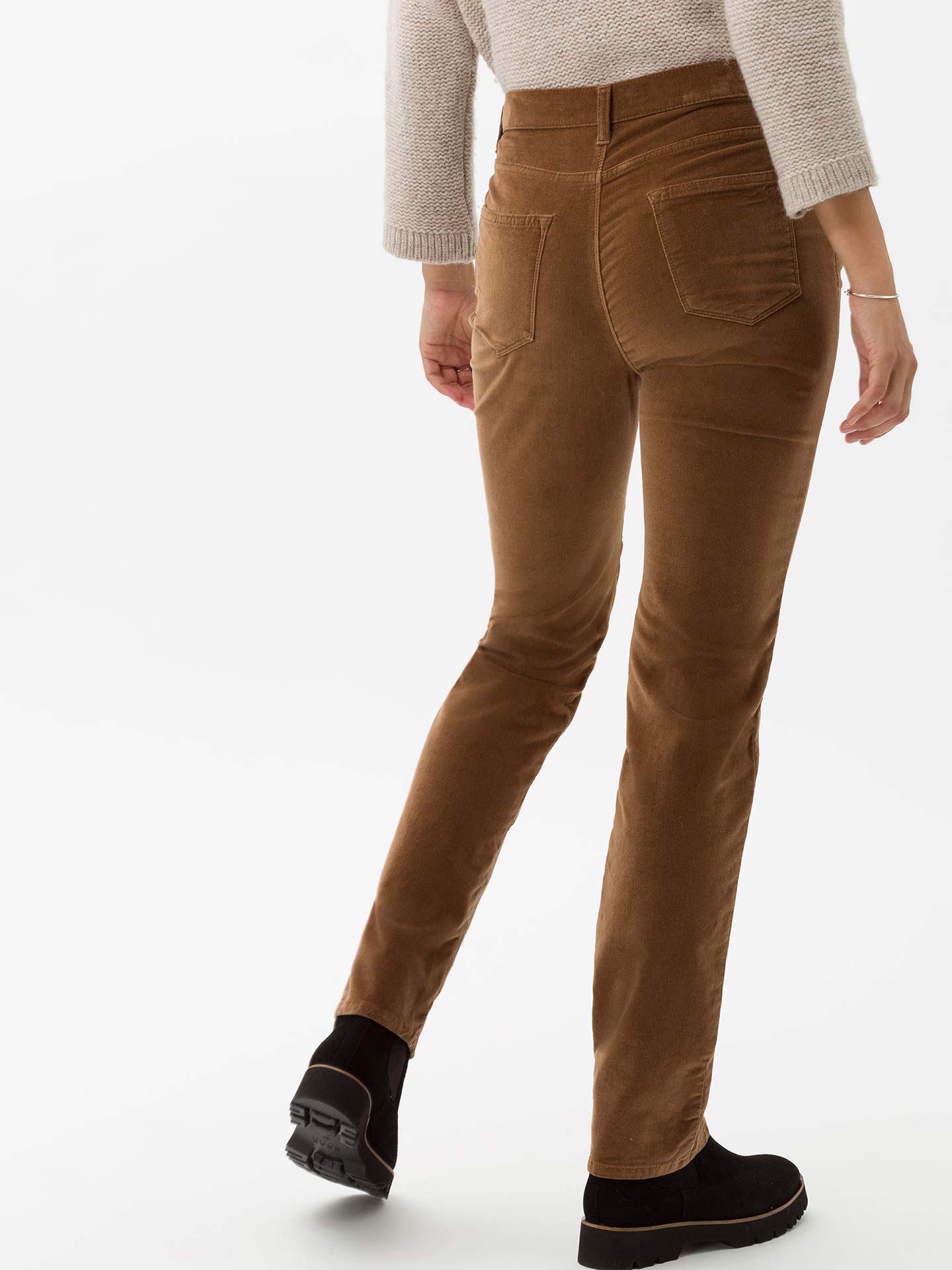 Calças de Veludo Slim Fit