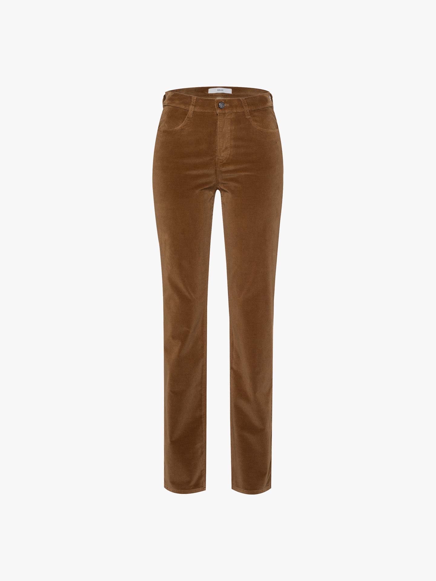 Calças de Veludo Canelado High Waist