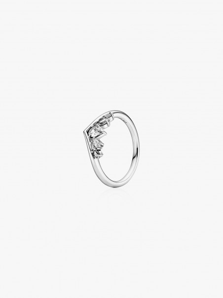 Anel Sparkling Pear & Marquise Wishbone