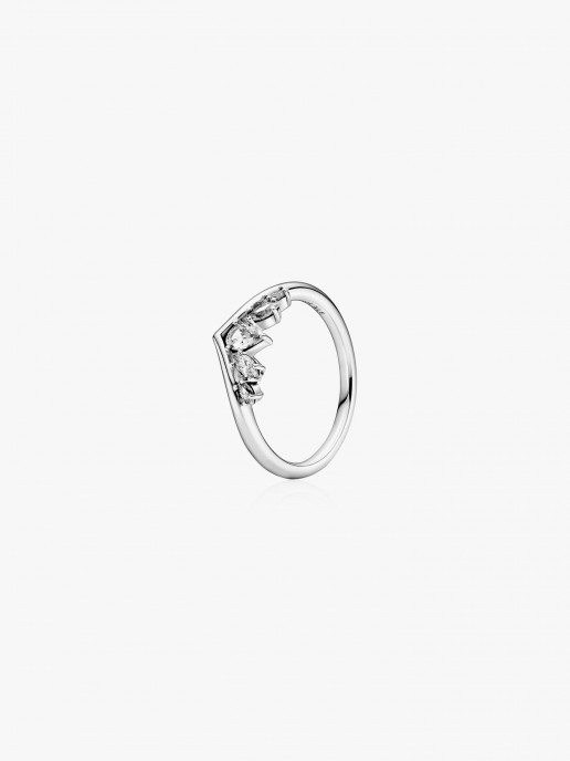 Anel Sparkling Pear & Marquise Wishbone