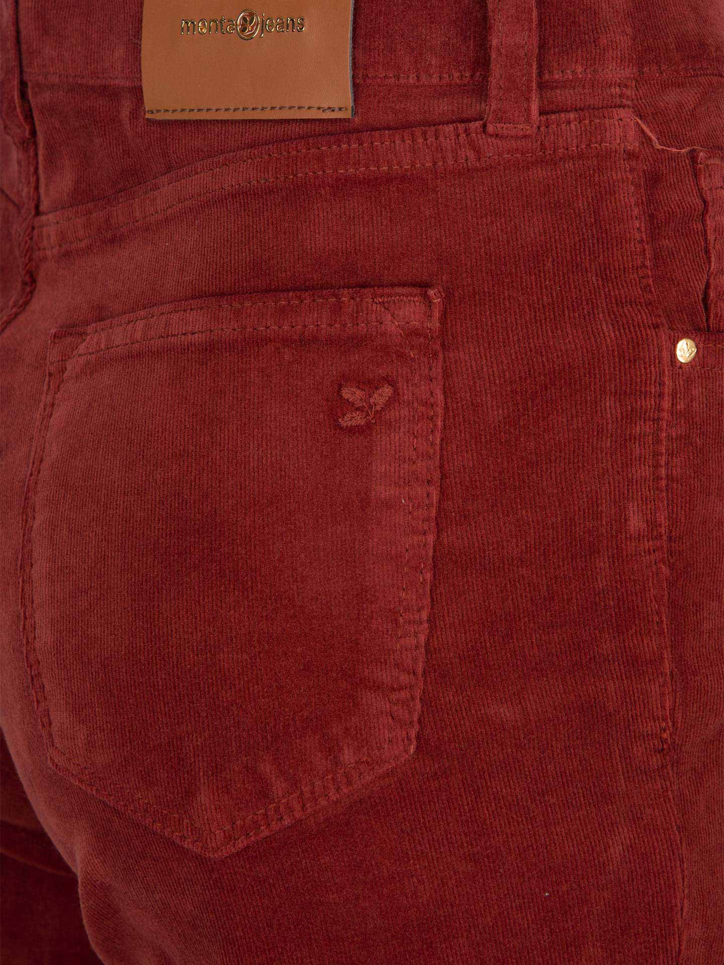 Calças de bombazine