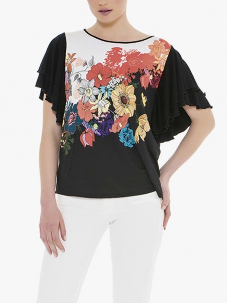 T-shirt estampado floral