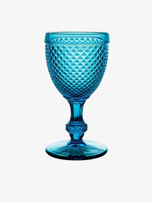 Pack 4 Cálices Vinho Branco Bicos Azul