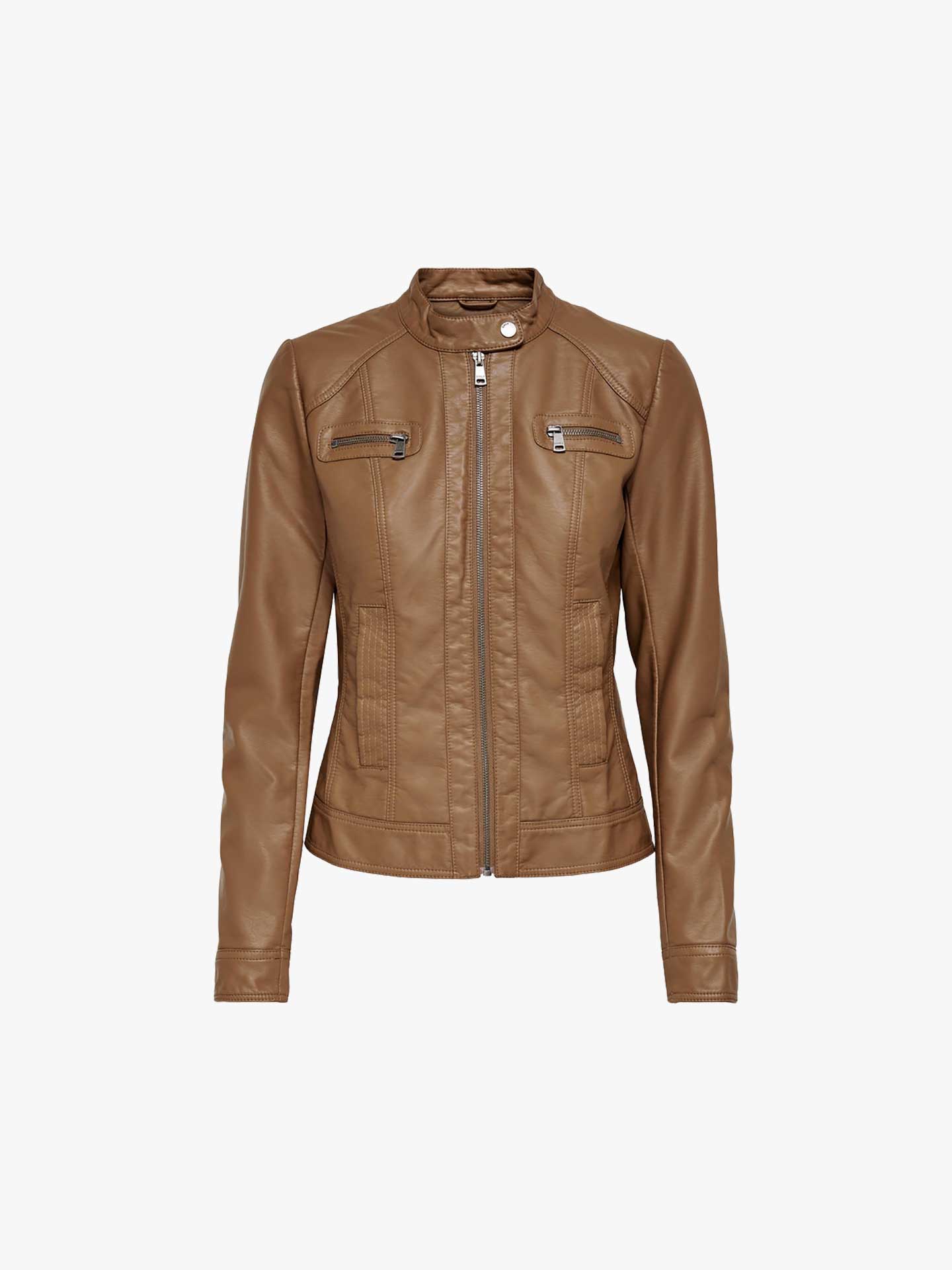 Blusão Biker Efeito Pele