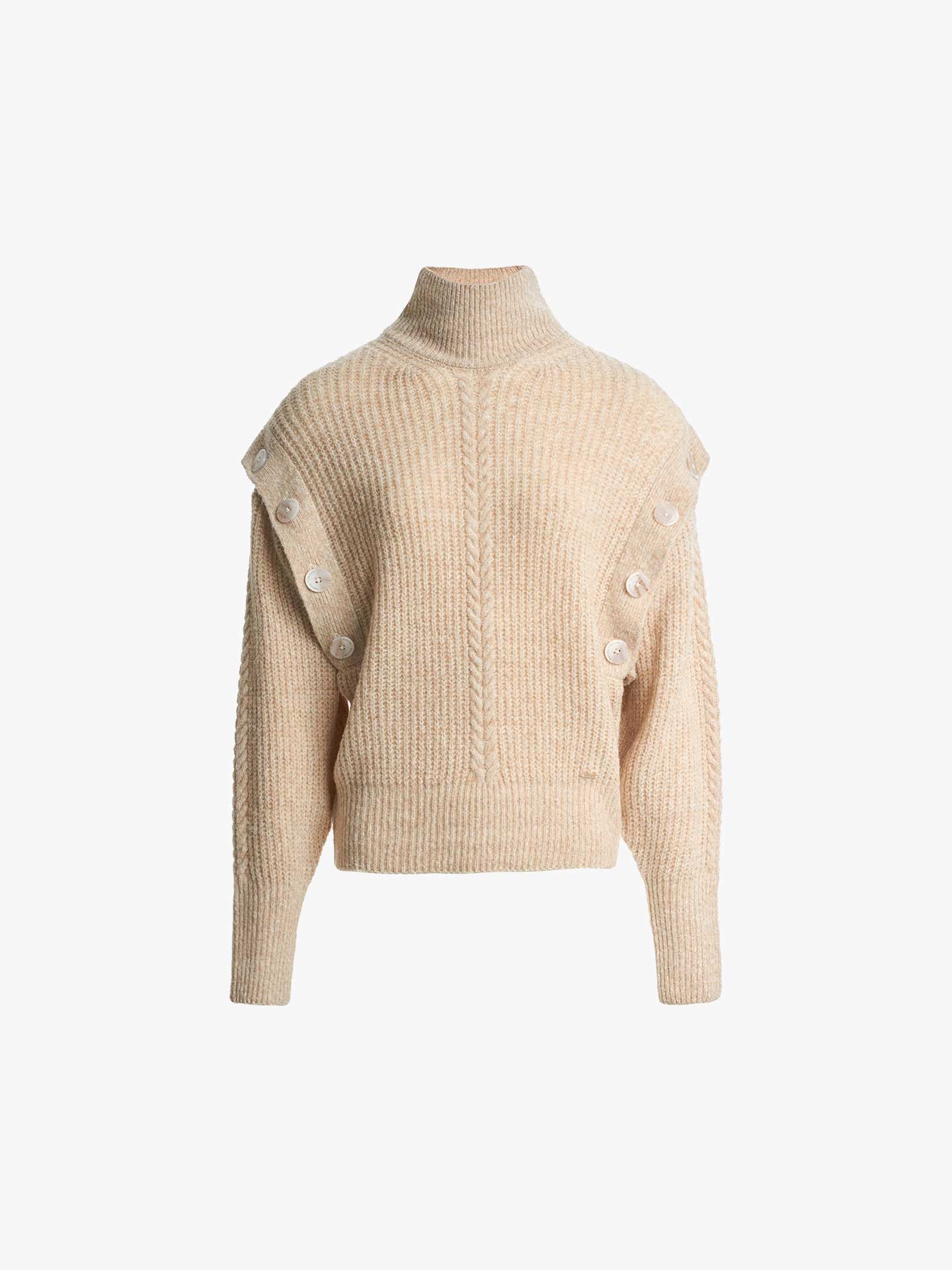 Camisola de Malha de Gola Alta