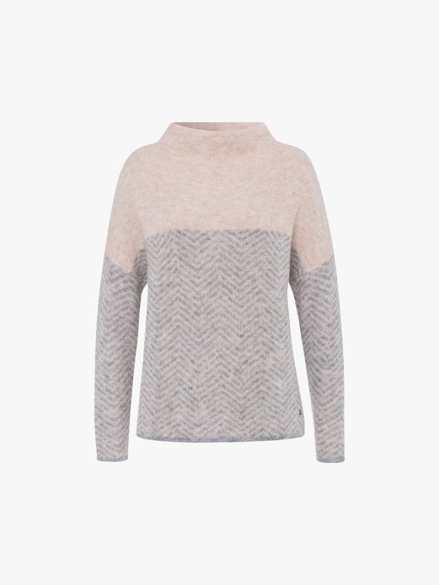 Camisola de Malha Color Block