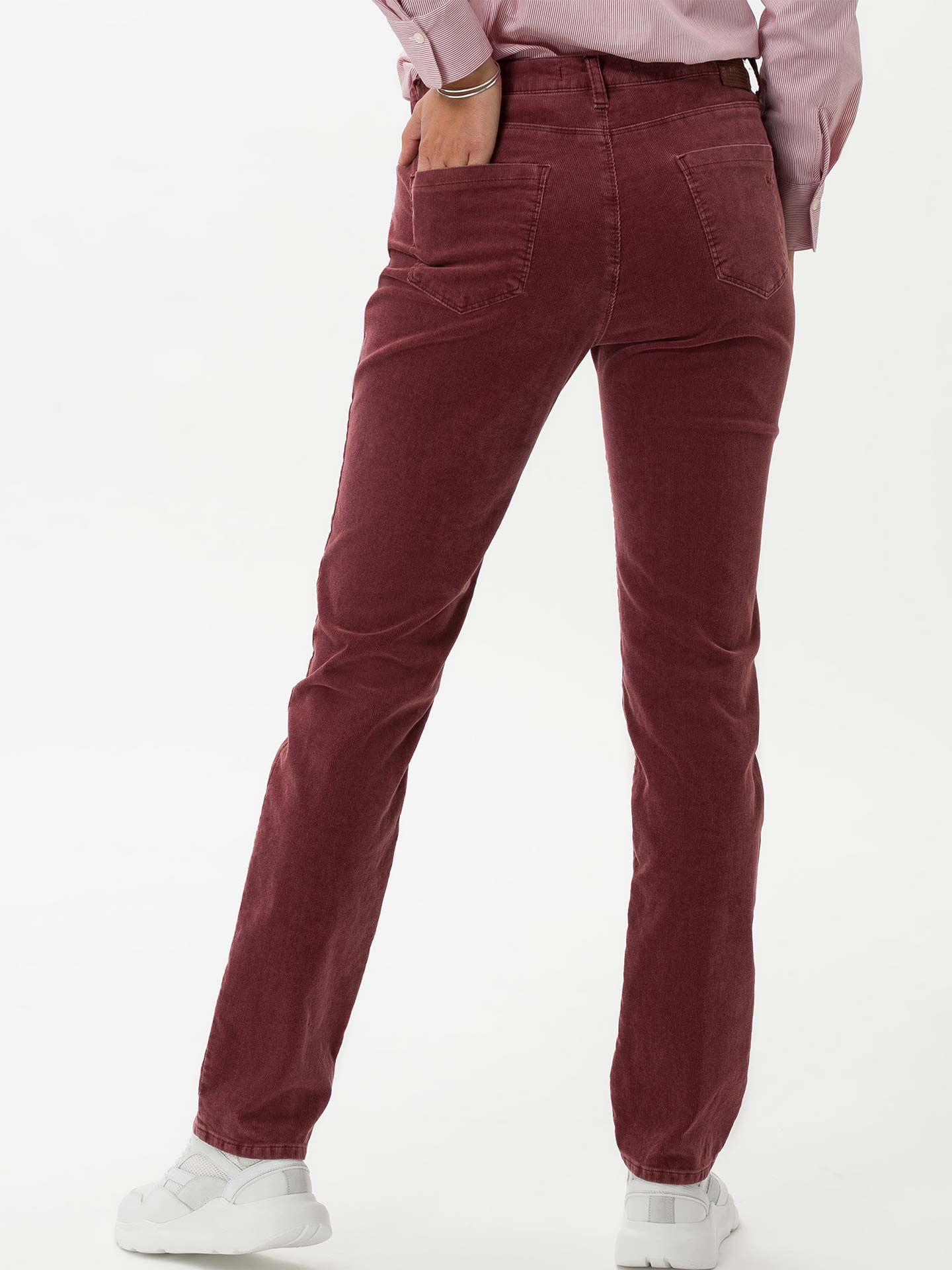 Calças de Bombazine Cintura Alta